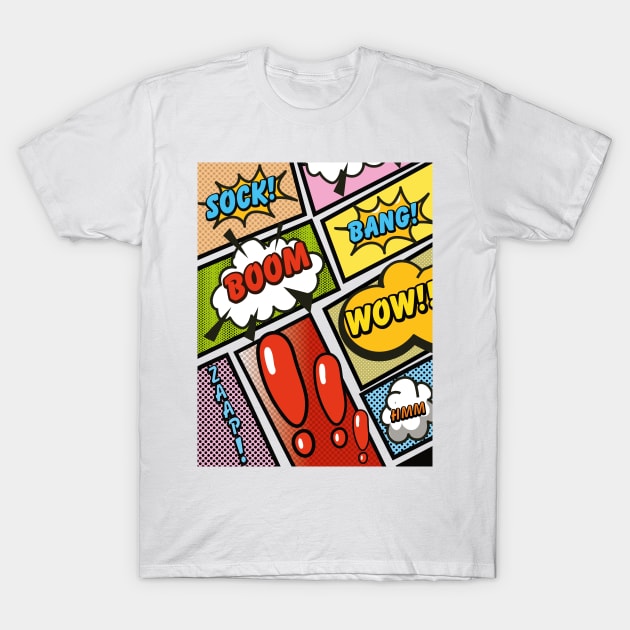 cartoon comic book T-Shirt by nickemporium1